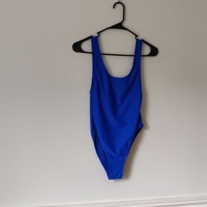 Blue One Piece Swimsuit